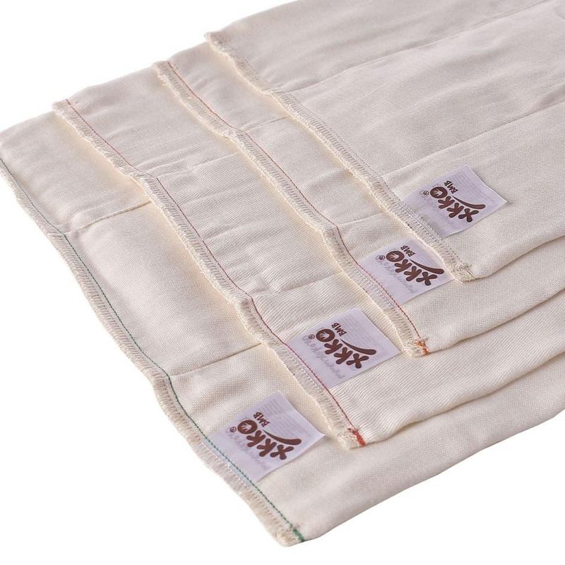 Bambus prefold tøybleier - Premium Natural 6 pk