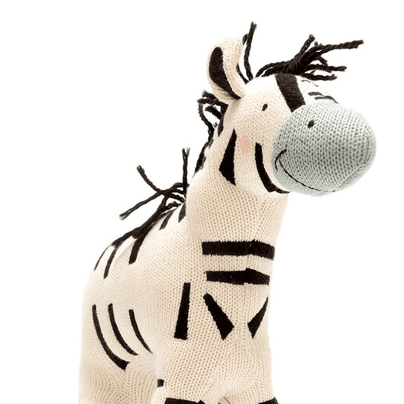 Large Organic Zebra Plush Toy STOR