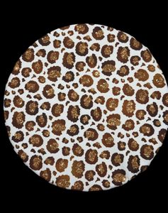 Hovedbilde Bolletrekk LITEN Dyreprint hvitt/gull