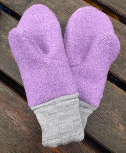 Hovedbilde Votter 100% ull 4-9 &aring;r Farge  Lavendel 💜 